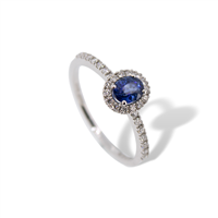 Ringe Mirco Visconti Dame in Weißgold Zaffiro 0.51 Ct AB707/Z - AB707/Z